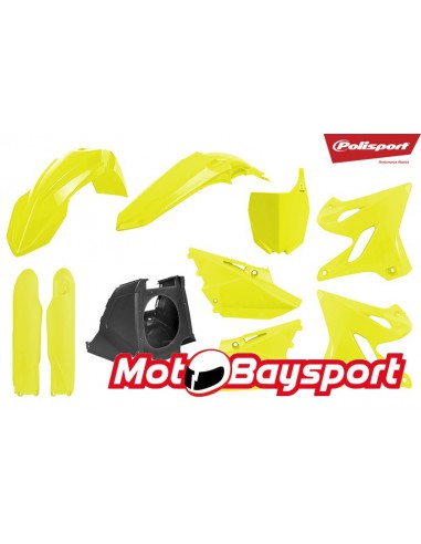 YAMAHA YZ125/250 02-17 Flo yellow Polisport plastic Restyling kit