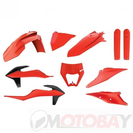 KTM EXC/EXC-F (20-) Flo Orange Polisport kit enduro standard