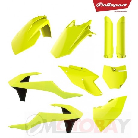 KTM SX125/150, SX-F250/350/450 16-18 Flo yellow Polisport plastic kit