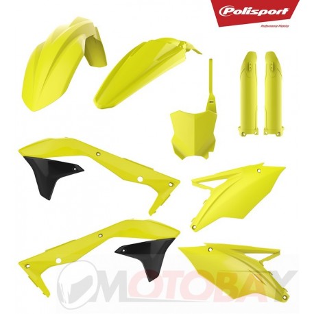 KX450F 16-18 Flo yellow Polisport plastic kit